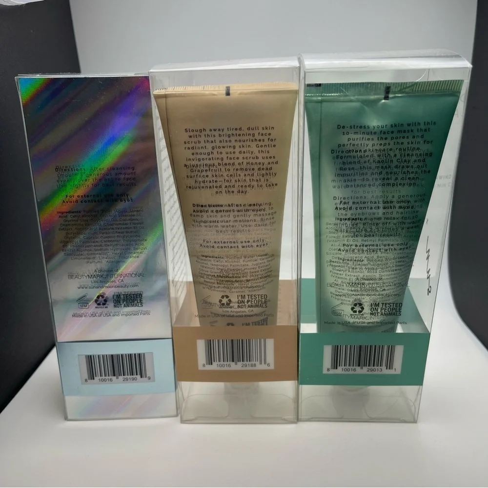 Sun + Moon 3 Piece Skincare Set - NWOT